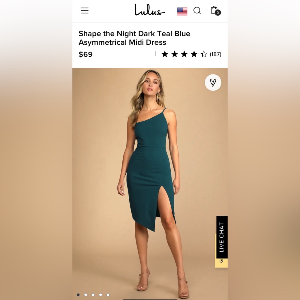 Lulu’s Asymmetrical Midi Dress